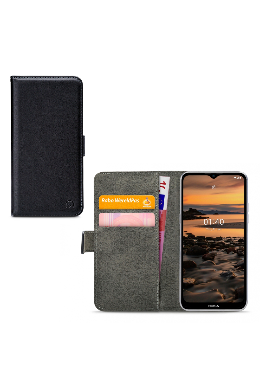 Mobilize Classic Gelly Wallet Book Case Nokia 1.4 Black