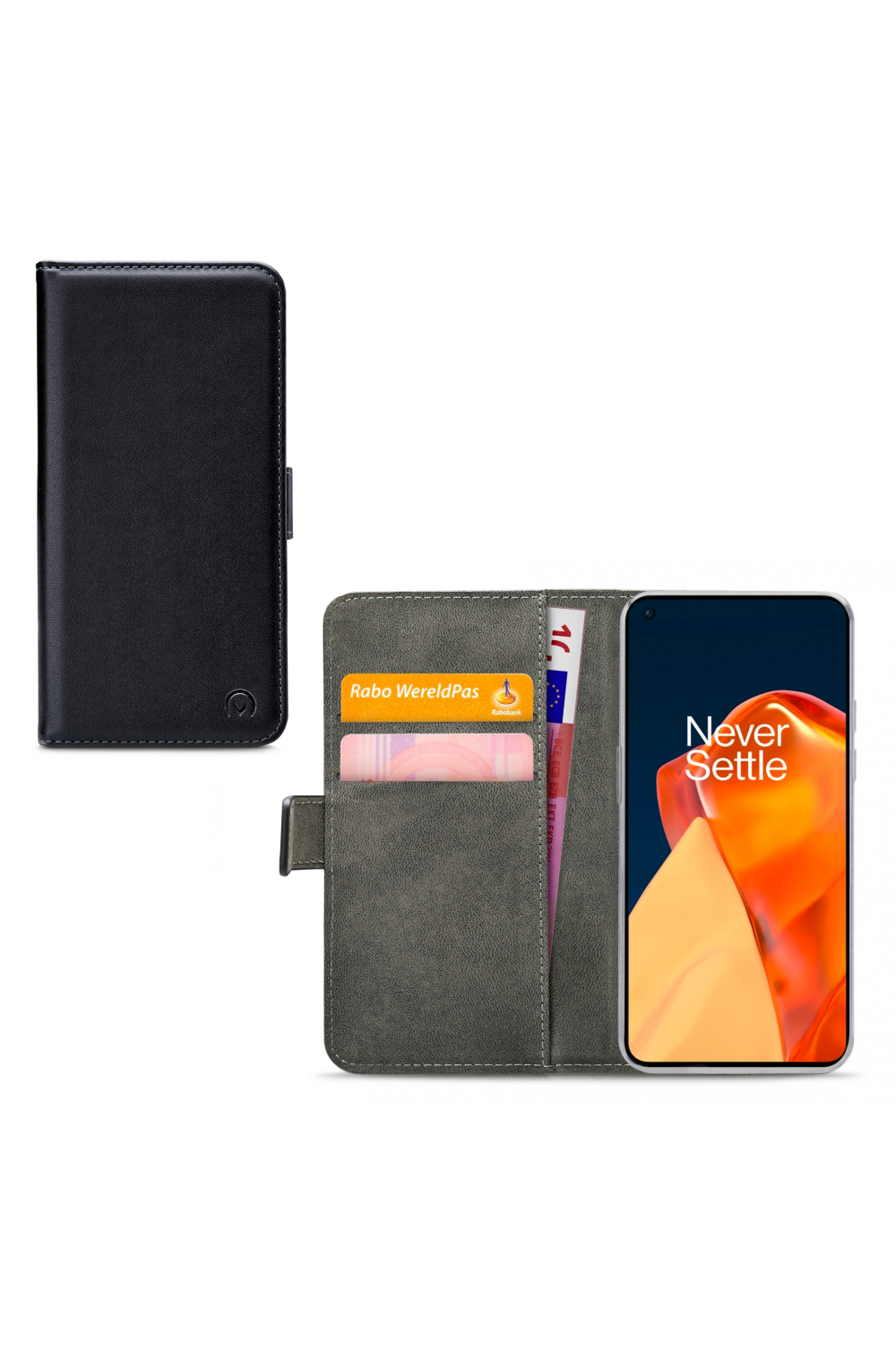 Mobilize Classic Gelly Wallet Book Case Oneplus 9 Black