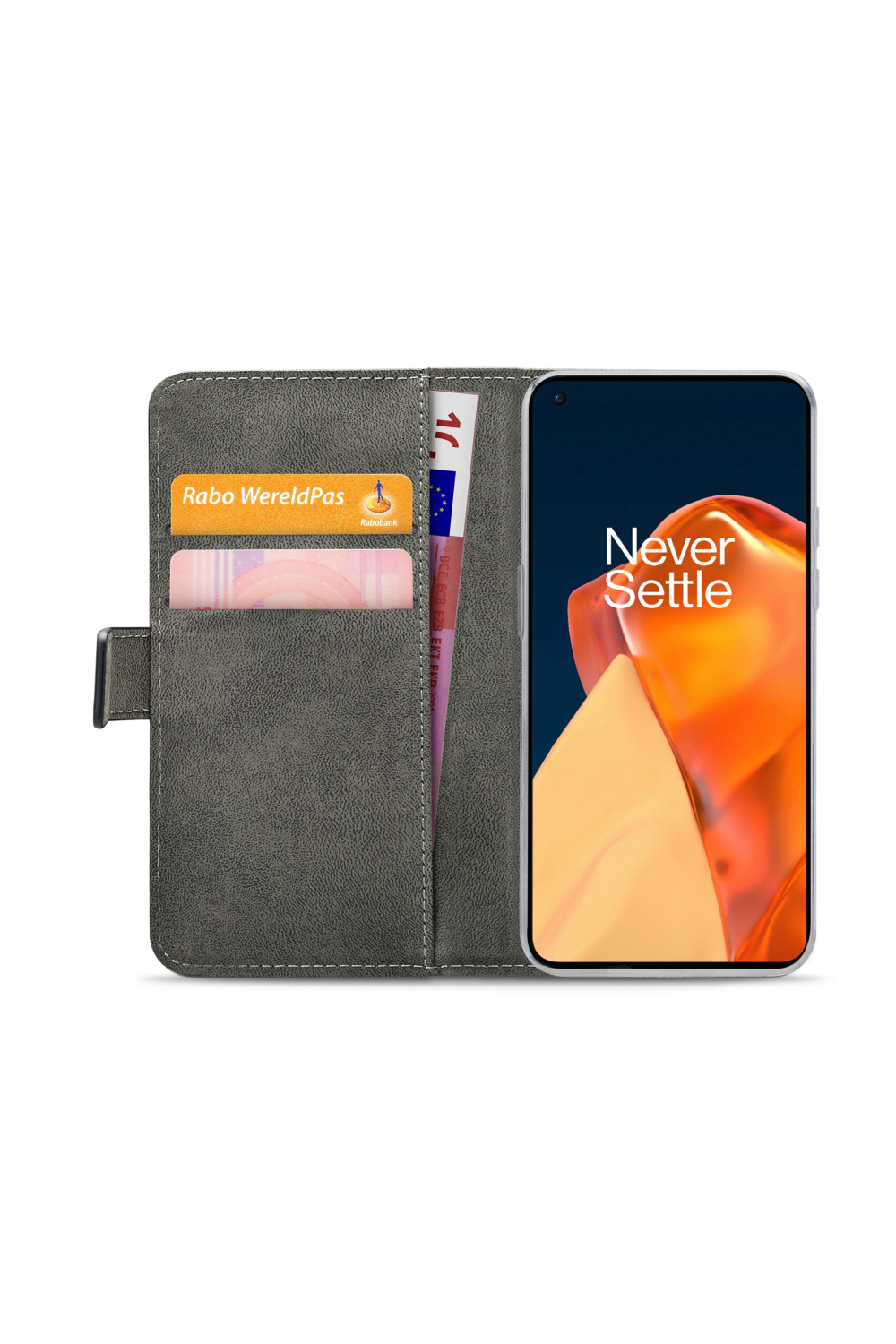 Mobilize Classic Gelly Wallet Book Case Oneplus 9 Black - Afbeelding 4