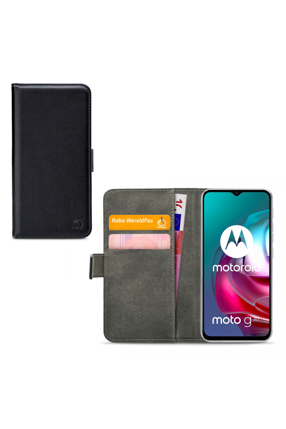 Mobilize Classic Gelly Wallet Book Case Motorola Moto G10/G20/G30 Black