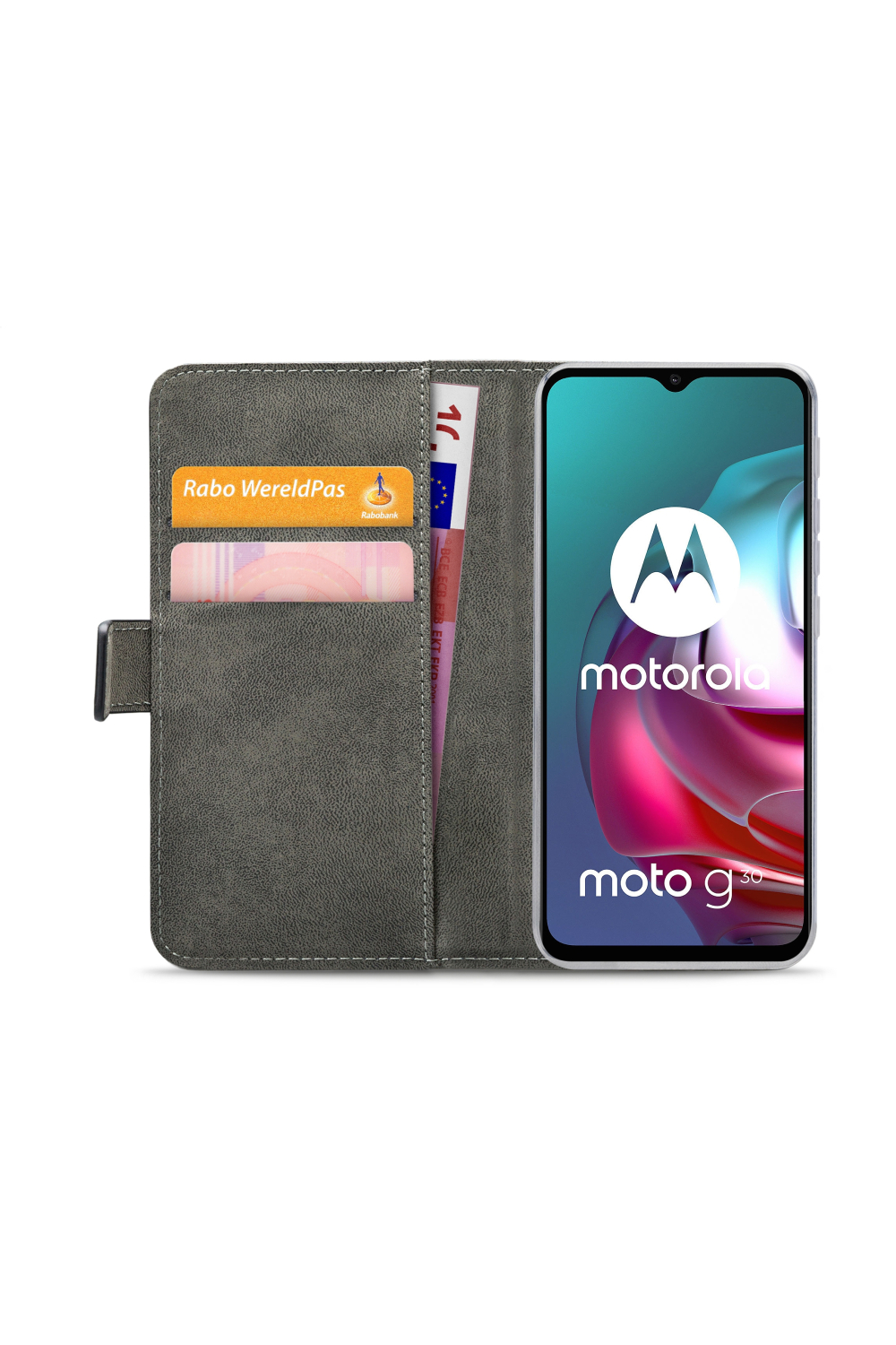 Mobilize Classic Gelly Wallet Book Case Motorola Moto G10/G20/G30 Black - Afbeelding 4