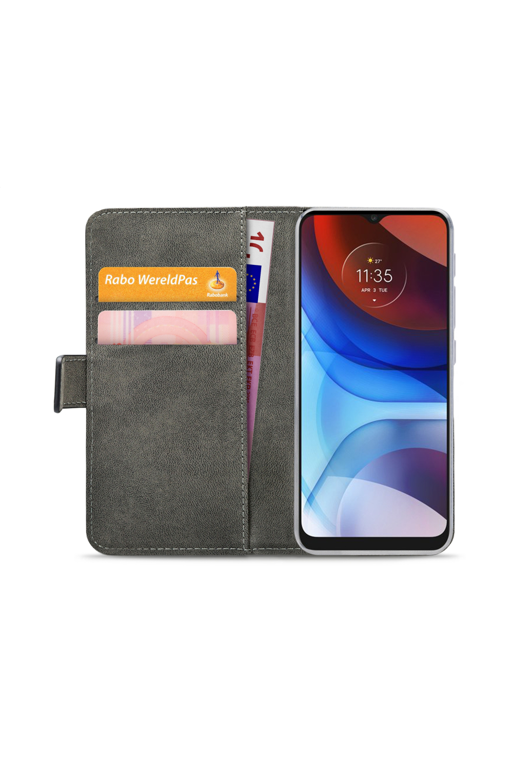 Mobilize Classic Gelly Wallet Book Case Motorola Moto E7 Power/E7I Power Black - Afbeelding 4