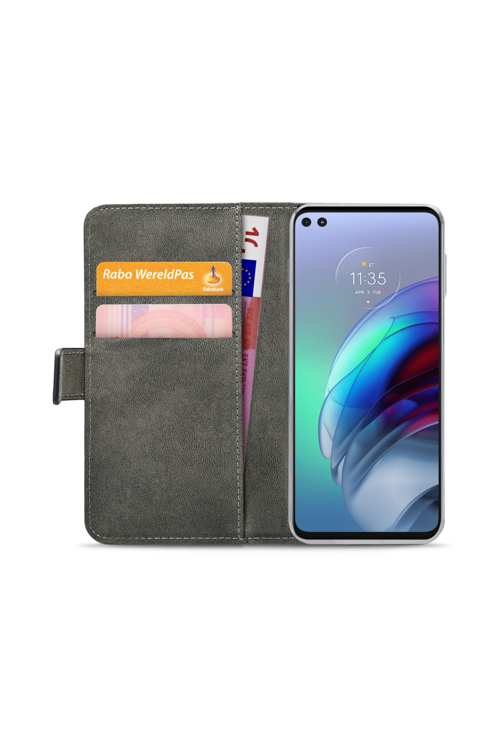 Mobilize Classic Gelly Wallet Book Case Motorola Moto G100 Black - Afbeelding 4