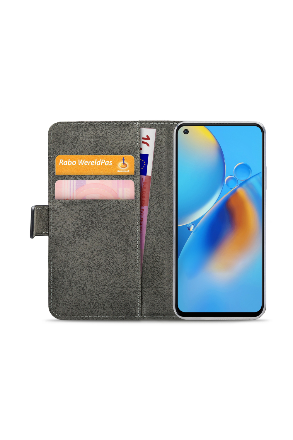 Mobilize Classic Gelly Wallet Book Case Oppo A74 4G Black - Afbeelding 4