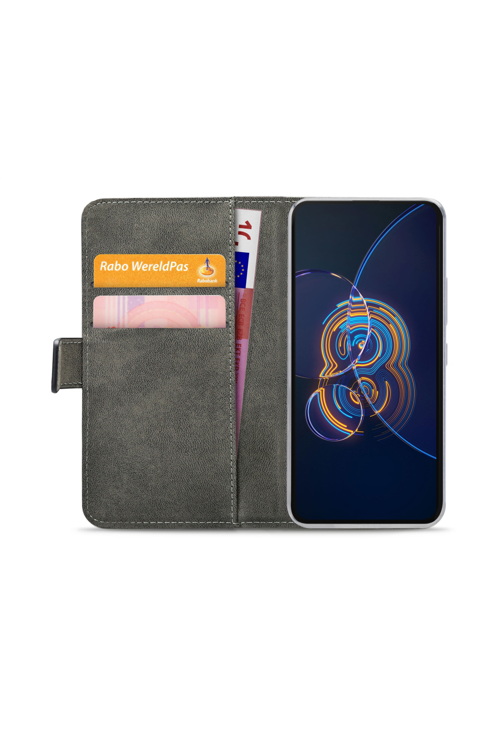 Mobilize Classic Gelly Wallet Book Case Asus Zenfone 8 Flip Black - Afbeelding 4