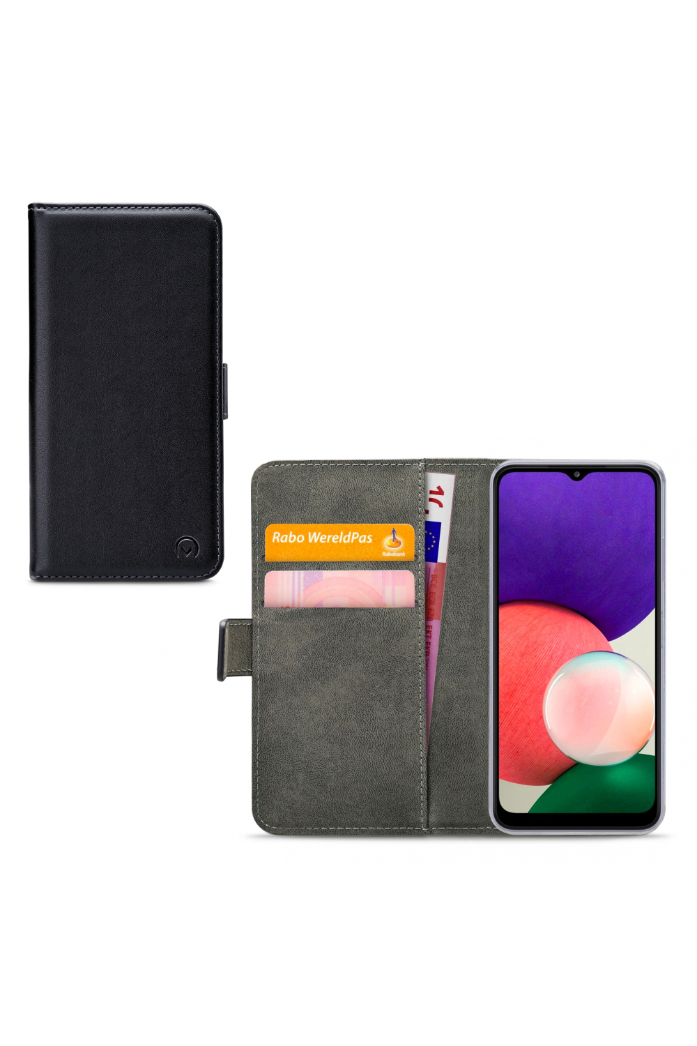 Mobilize Classic Gelly Wallet Book Case Samsung Galaxy A22 5G Black