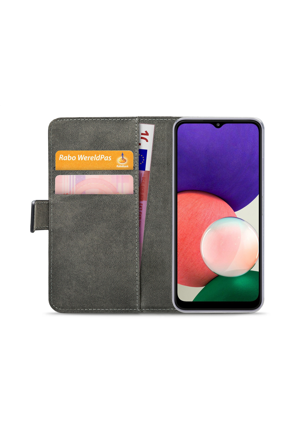 Mobilize Classic Gelly Wallet Book Case Samsung Galaxy A22 5G Black - Afbeelding 4