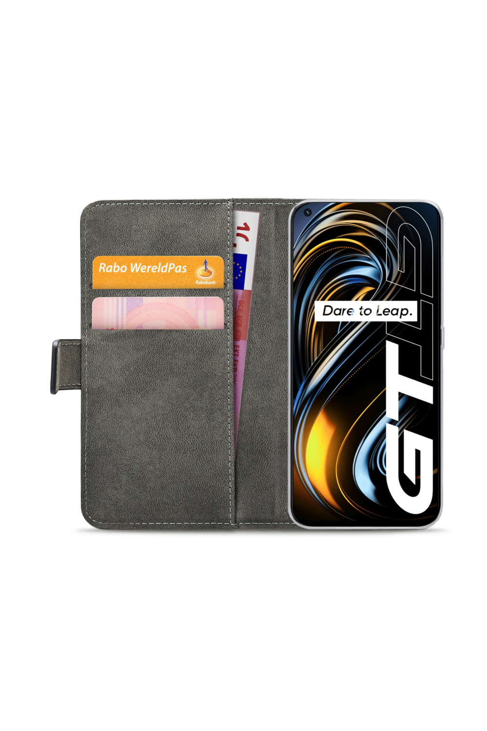 Mobilize Classic Gelly Wallet Book Case Realme Gt 5G Black - Afbeelding 4