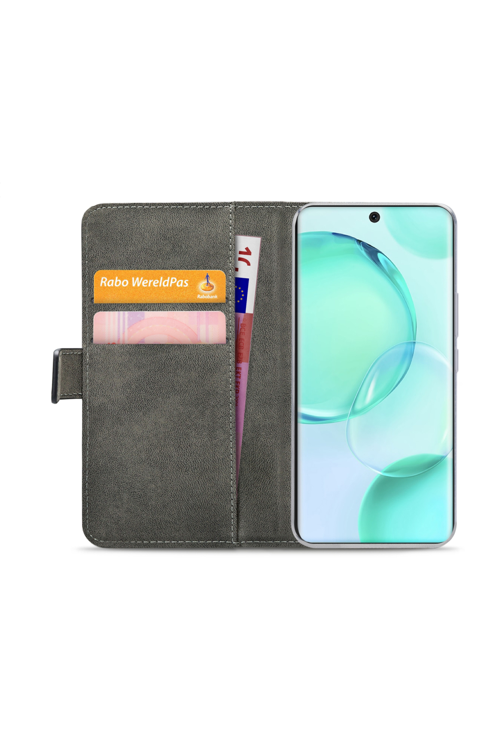 Mobilize Classic Gelly Wallet Book Case Honor 50 Pro Black - Afbeelding 4