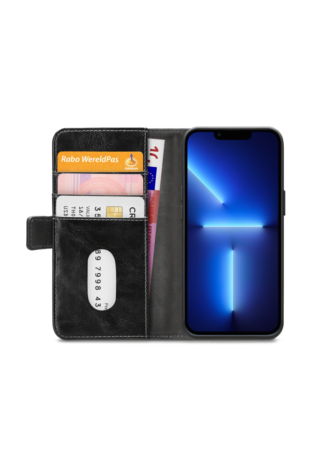 Mobilize Elite Gelly Wallet Book Case Apple Iphone 13 Pro Black - Afbeelding 4