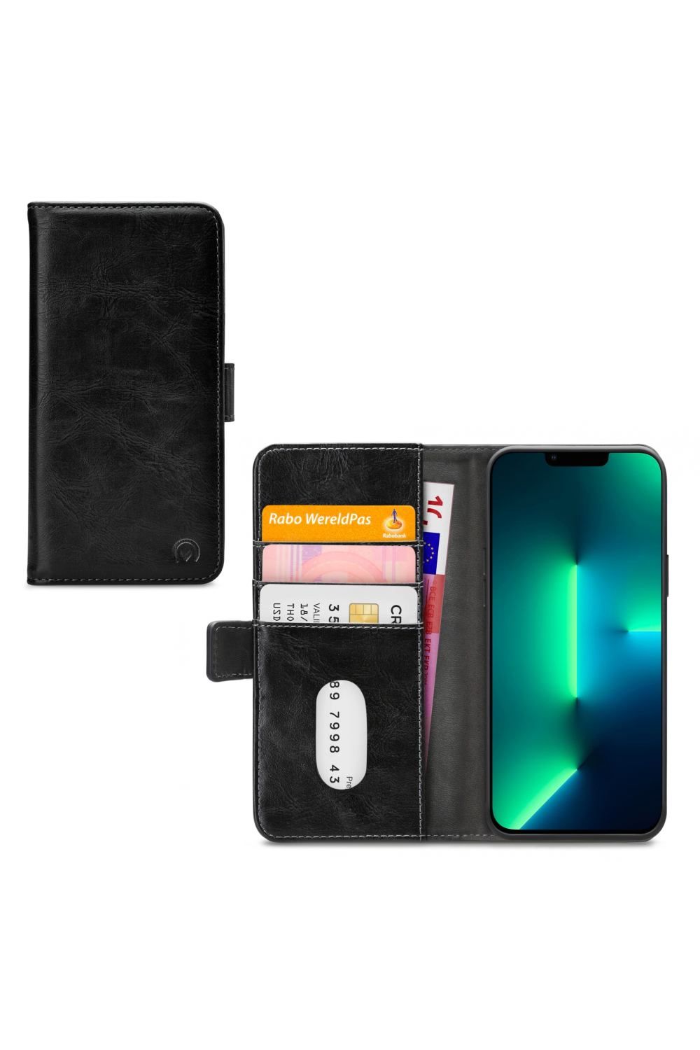 Mobilize Elite Gelly Wallet Book Case Apple Iphone 13 Pro Max Black