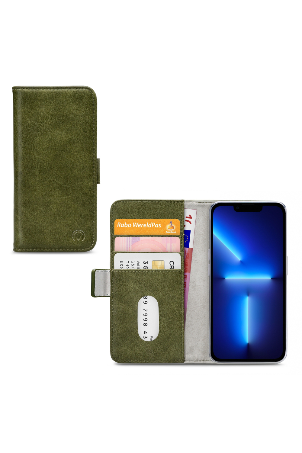 Mobilize Elite Gelly Wallet Book Case Apple Iphone 13 Pro Green