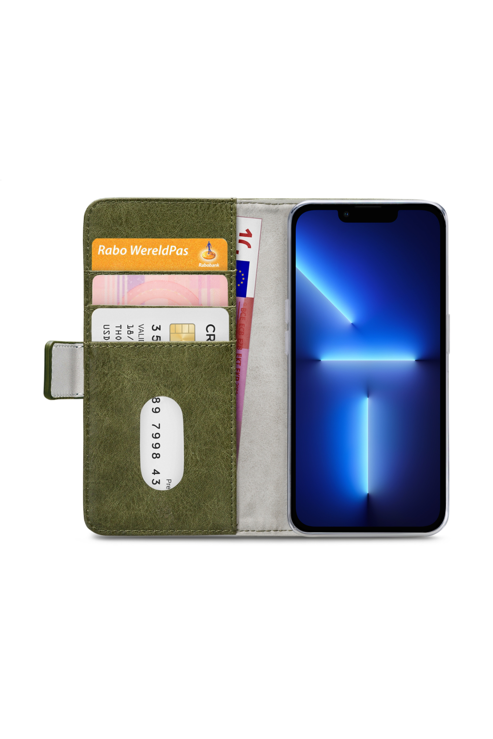 Mobilize Elite Gelly Wallet Book Case Apple Iphone 13 Pro Green - Afbeelding 4
