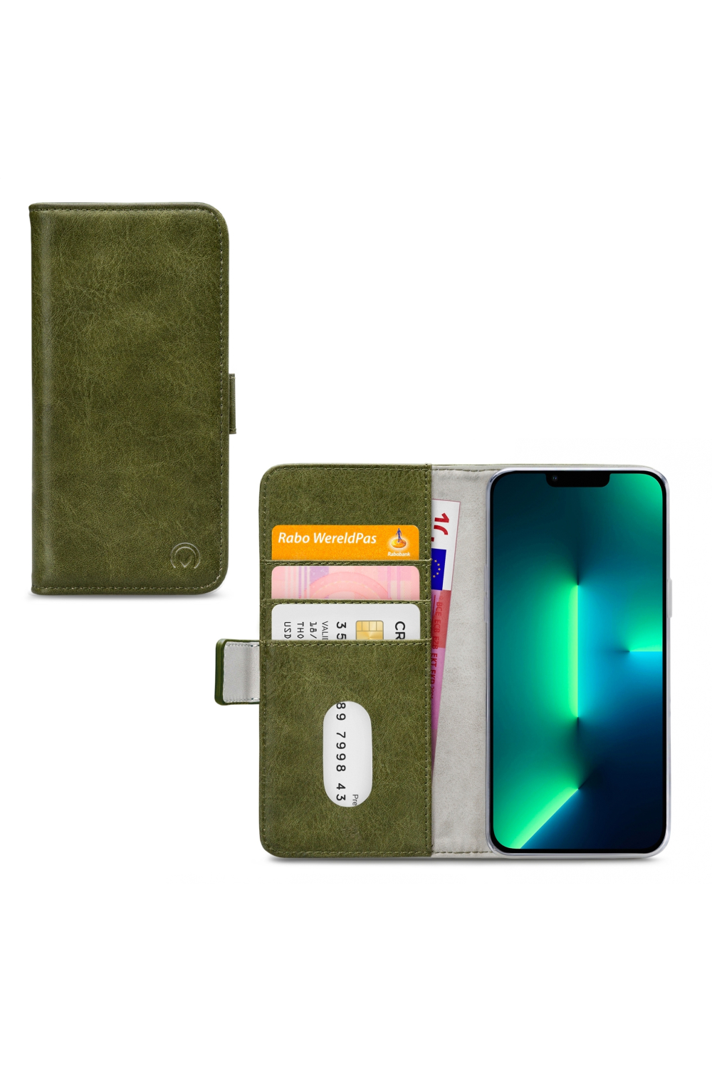 Mobilize Elite Gelly Wallet Book Case Apple Iphone 13 Pro Max Green