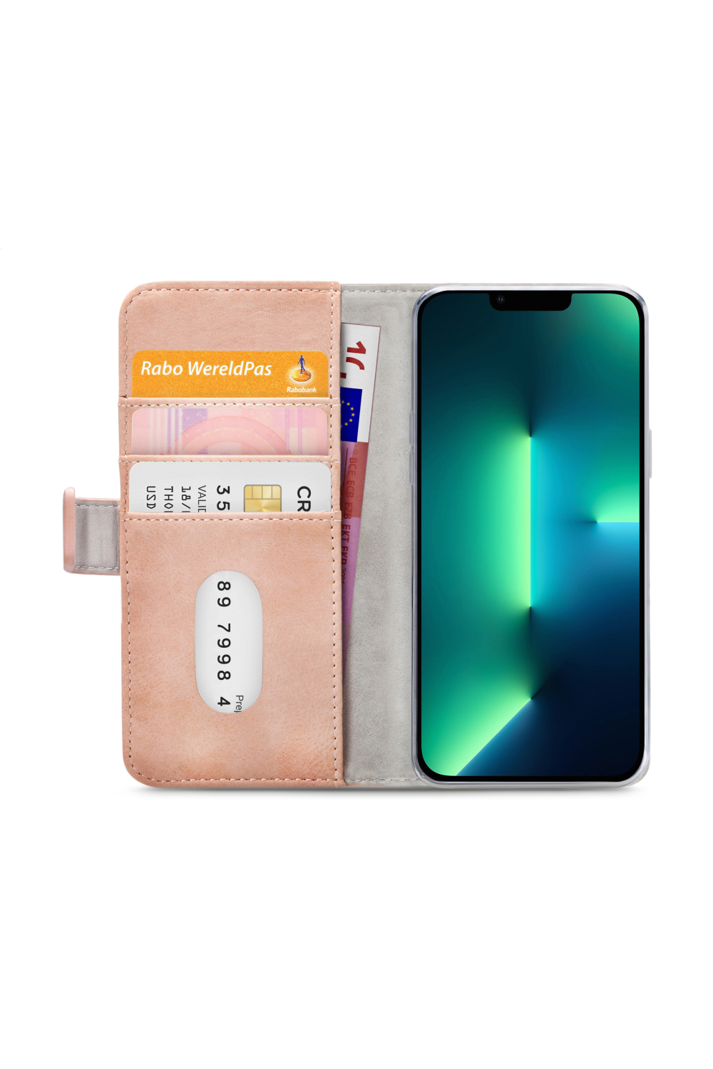 Mobilize Elite Gelly Wallet Book Case Apple Iphone 13 Pro Max Soft Pink - Afbeelding 4