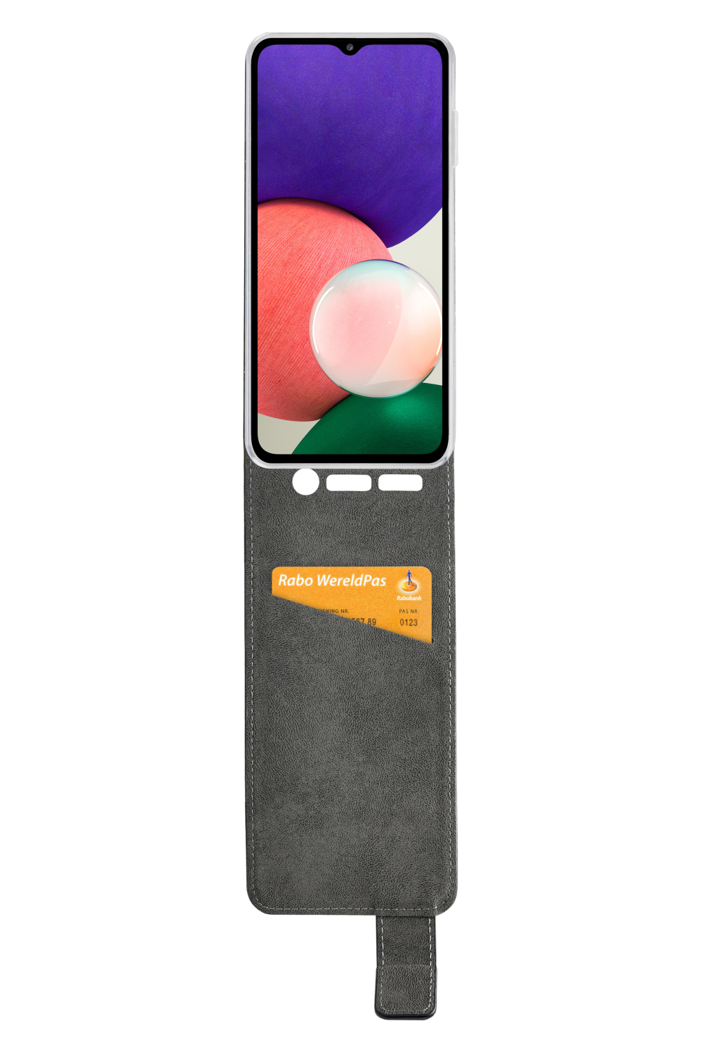 Mobilize Classic Gelly Flip Case Samsung Galaxy A22 5G Black - Afbeelding 3