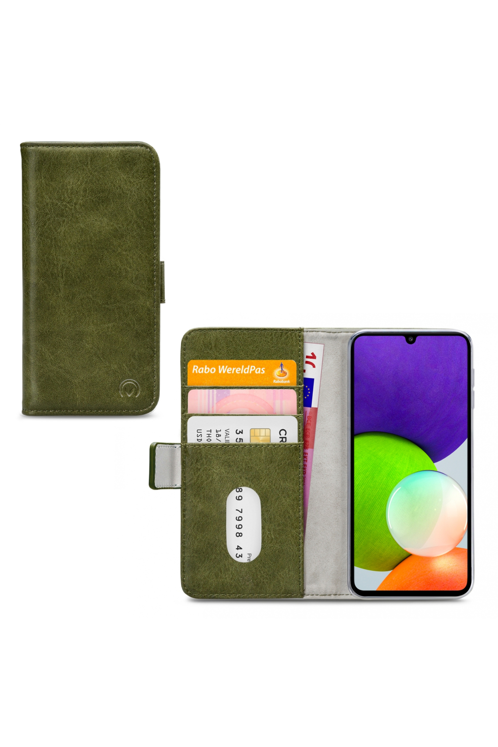 Mobilize Elite Gelly Wallet Book Case Samsung Galaxy A22 4G Green