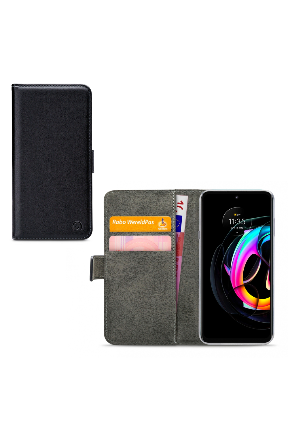 Mobilize Classic Gelly Wallet Book Case Motorola Edge 20 Lite Black