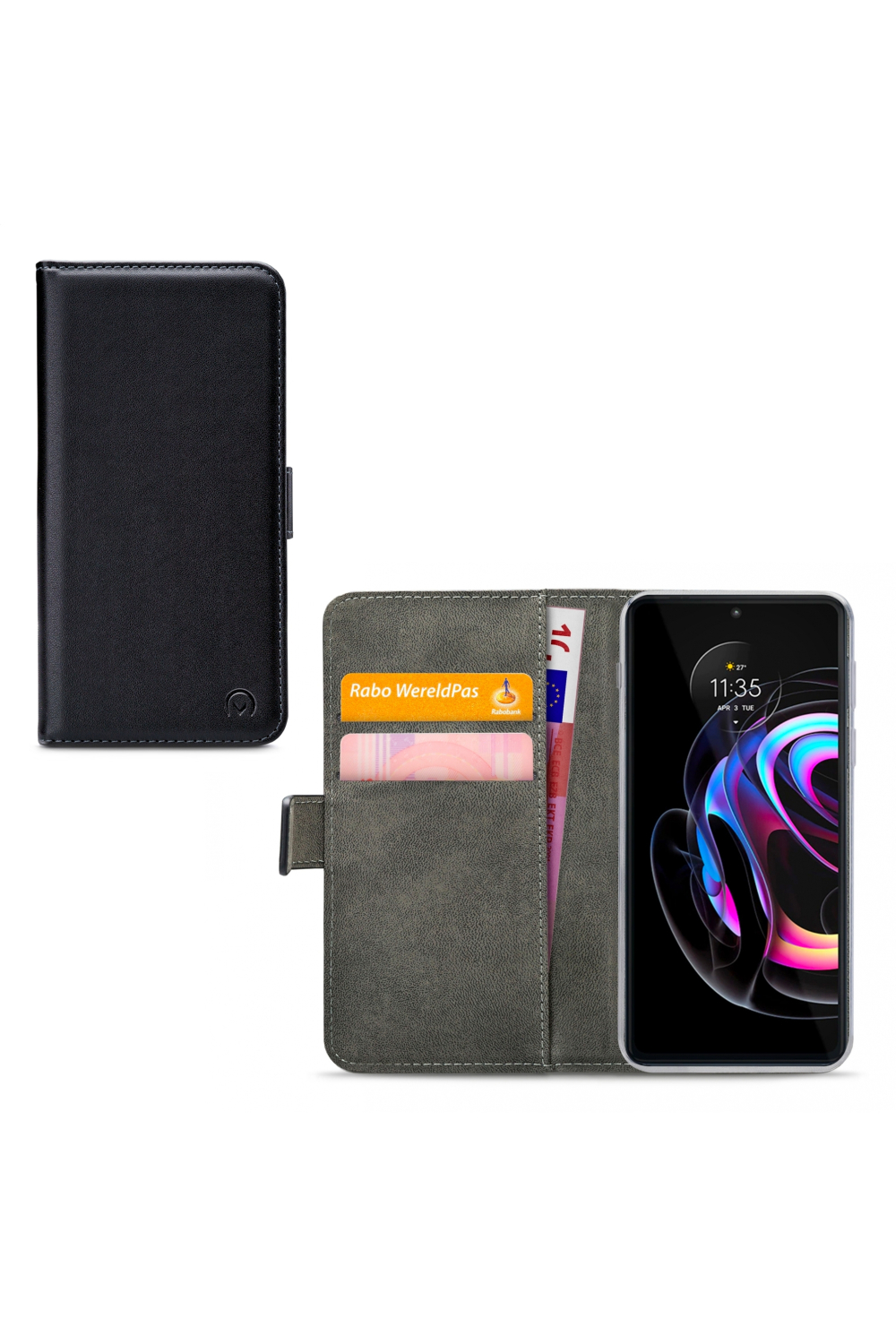 Mobilize Classic Gelly Wallet Book Case Motorola Edge 20 Black