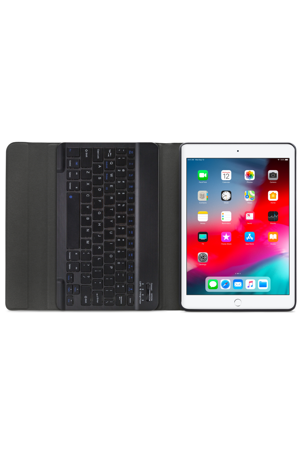 Mobilize Detachable Bluetooth Keyboard Case Apple Ipad Air/Air 2/Pro 9.7/9.7 2017/2018 Black Qwerty - Afbeelding 4