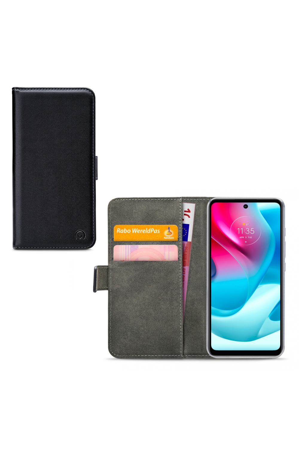 Mobilize Classic Gelly Wallet Book Case Motorola Moto G60S Black