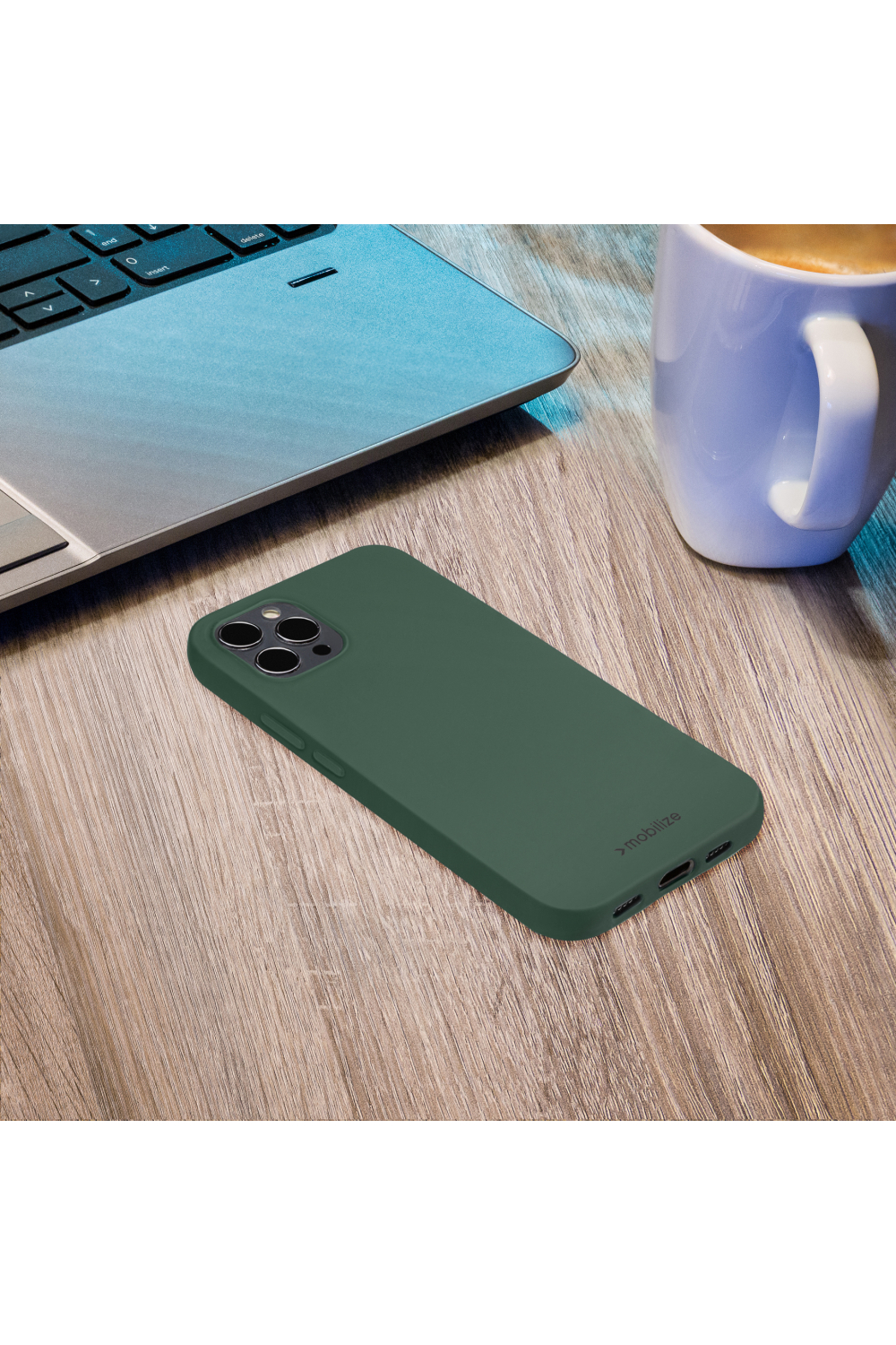 Mobilize Rubber Gelly Case Samsung Galaxy A02S Matt Green - Afbeelding 7