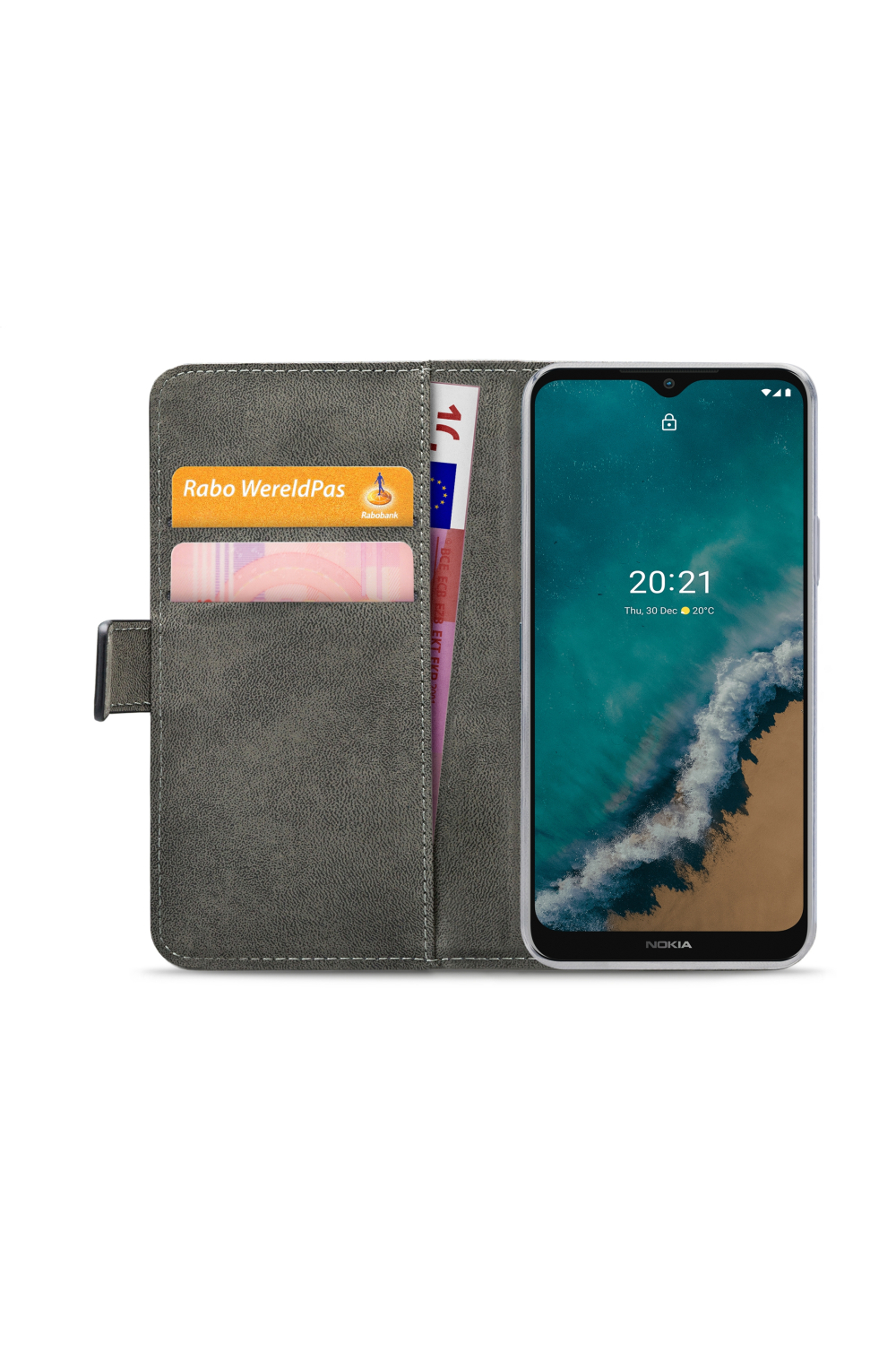 Mobilize Classic Gelly Wallet Book Case Nokia G50 5G Black - Afbeelding 4