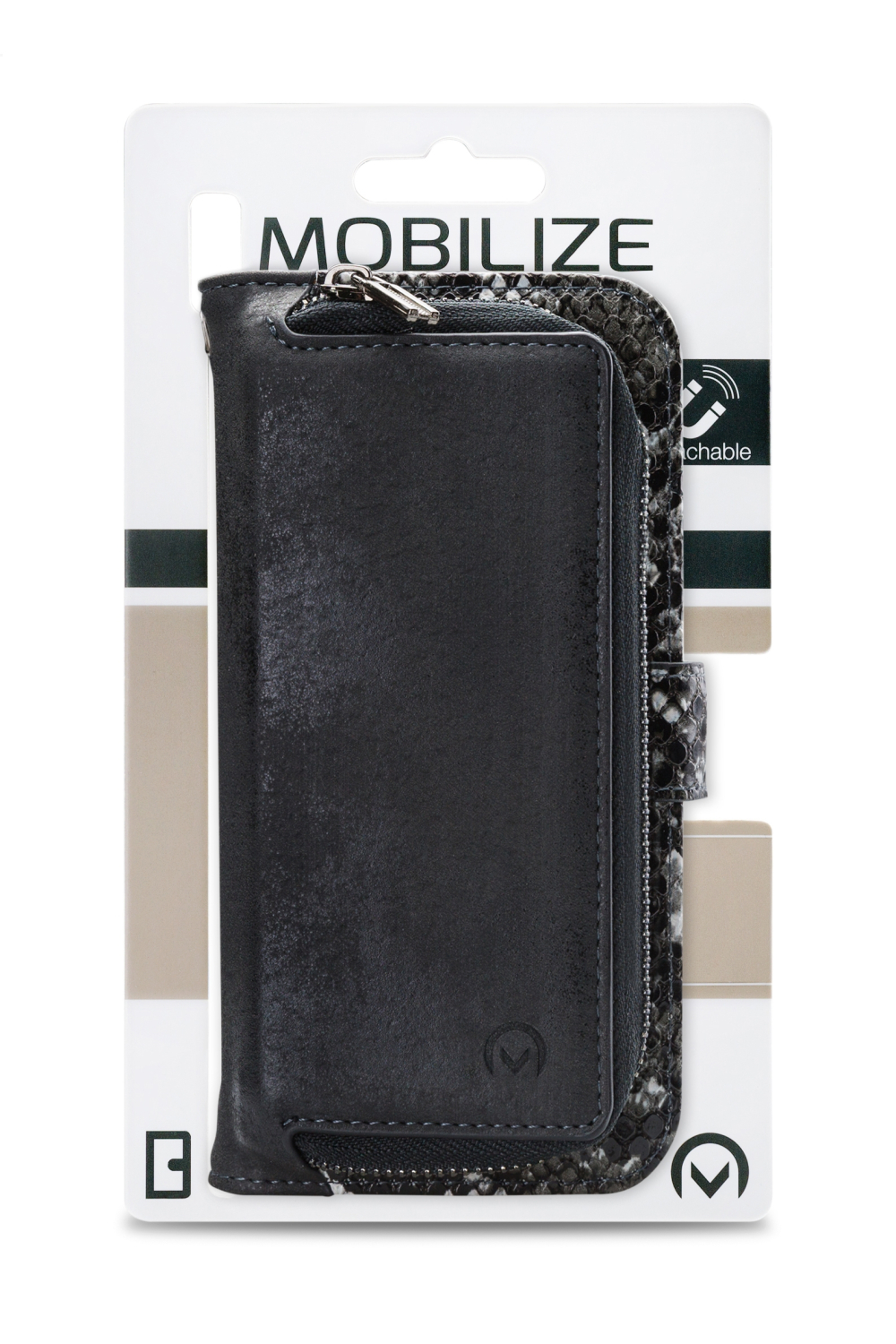 Mobilize 2In1 Magnet Zipper Case Apple Iphone 13 Pro Black/Snake - Afbeelding 8