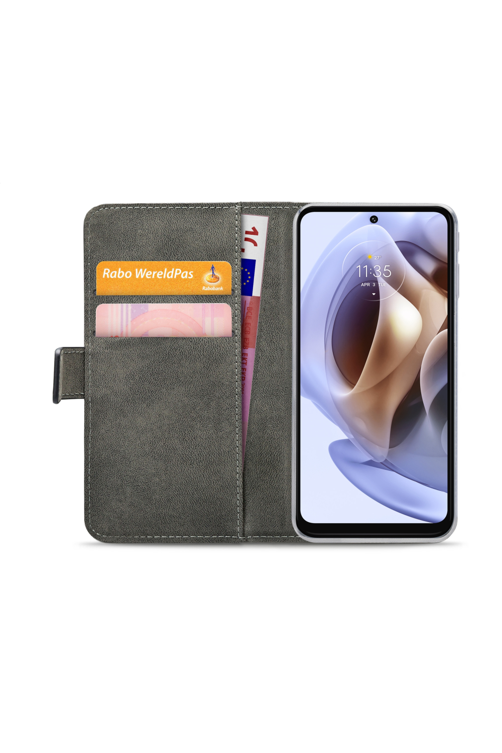 Mobilize Classic Gelly Wallet Book Case Motorola Moto G31/G41 Black - Afbeelding 4