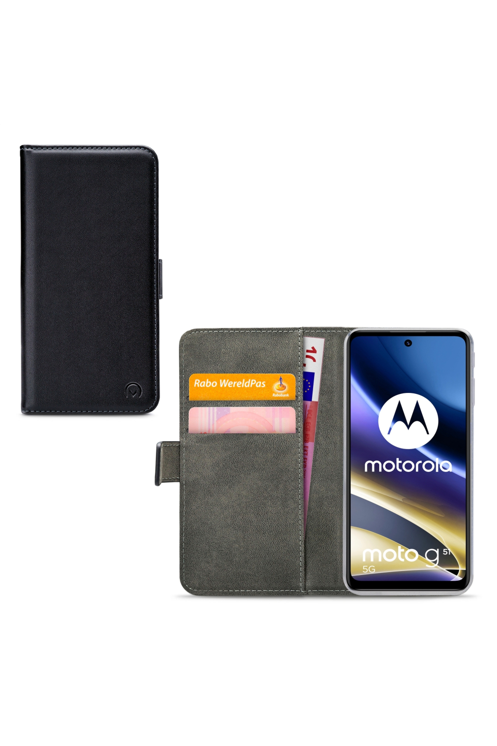 Mobilize Classic Gelly Wallet Book Case Motorola Moto G51 5G Black