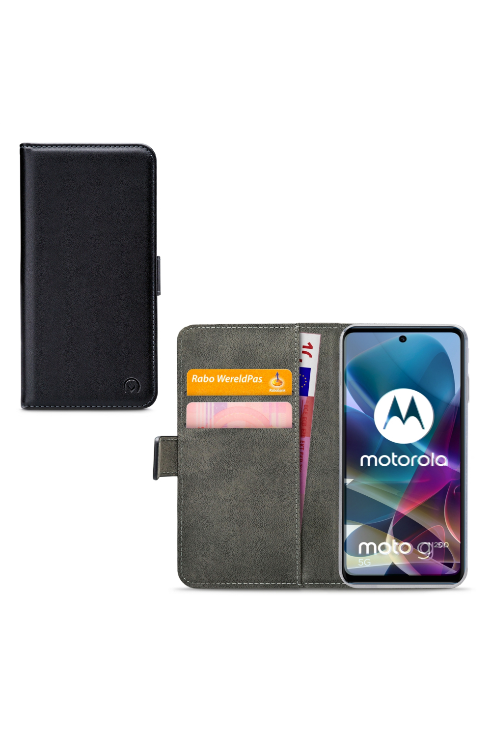 Mobilize Classic Gelly Wallet Book Case Motorola Moto G200 5G Black