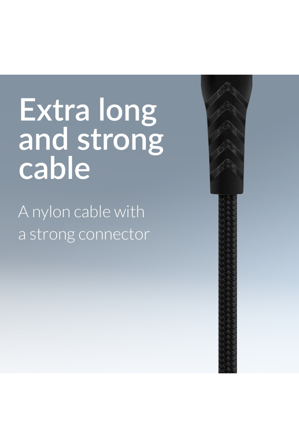 Mobilize Strong Nylon Cable Usb-C To Usb-C 2M. 100W Black - Afbeelding 5