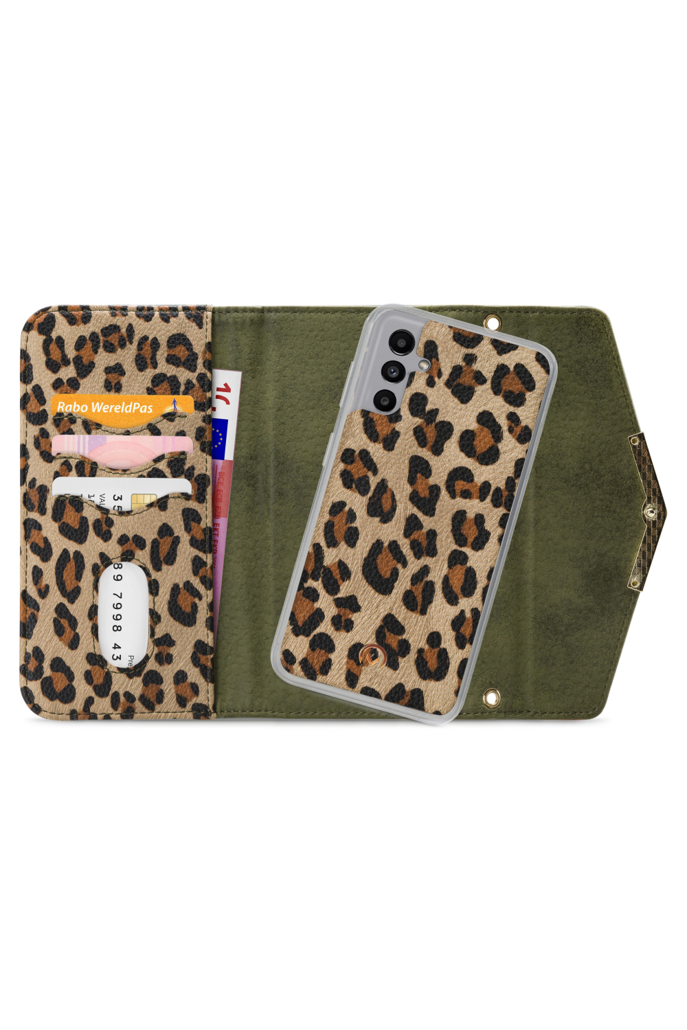 Mobilize 2In1 Gelly Clutch For Samsung Galaxy A04S/A13 5G Green Leopard - Afbeelding 4