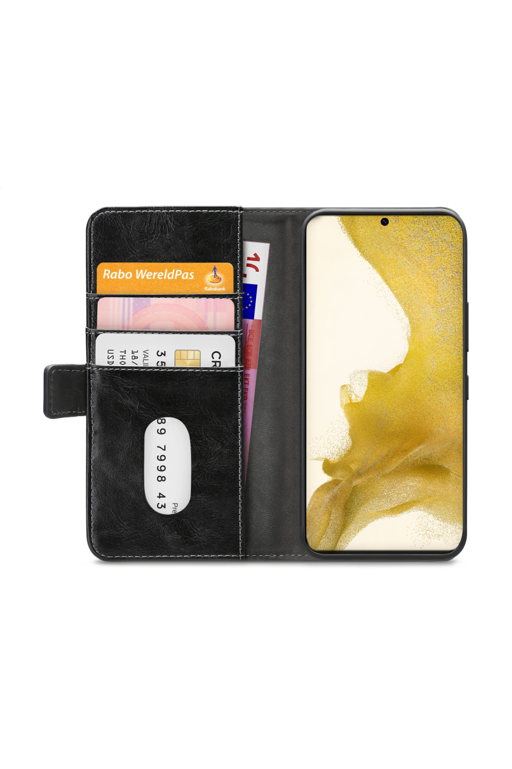 Mobilize Elite Gelly Wallet Book Case Samsung Galaxy S22+ 5G Black - Afbeelding 4