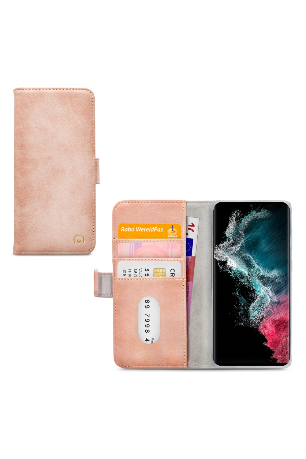 Mobilize Elite Gelly Wallet Book Case Samsung Galaxy S22 Ultra 5G Soft Pink