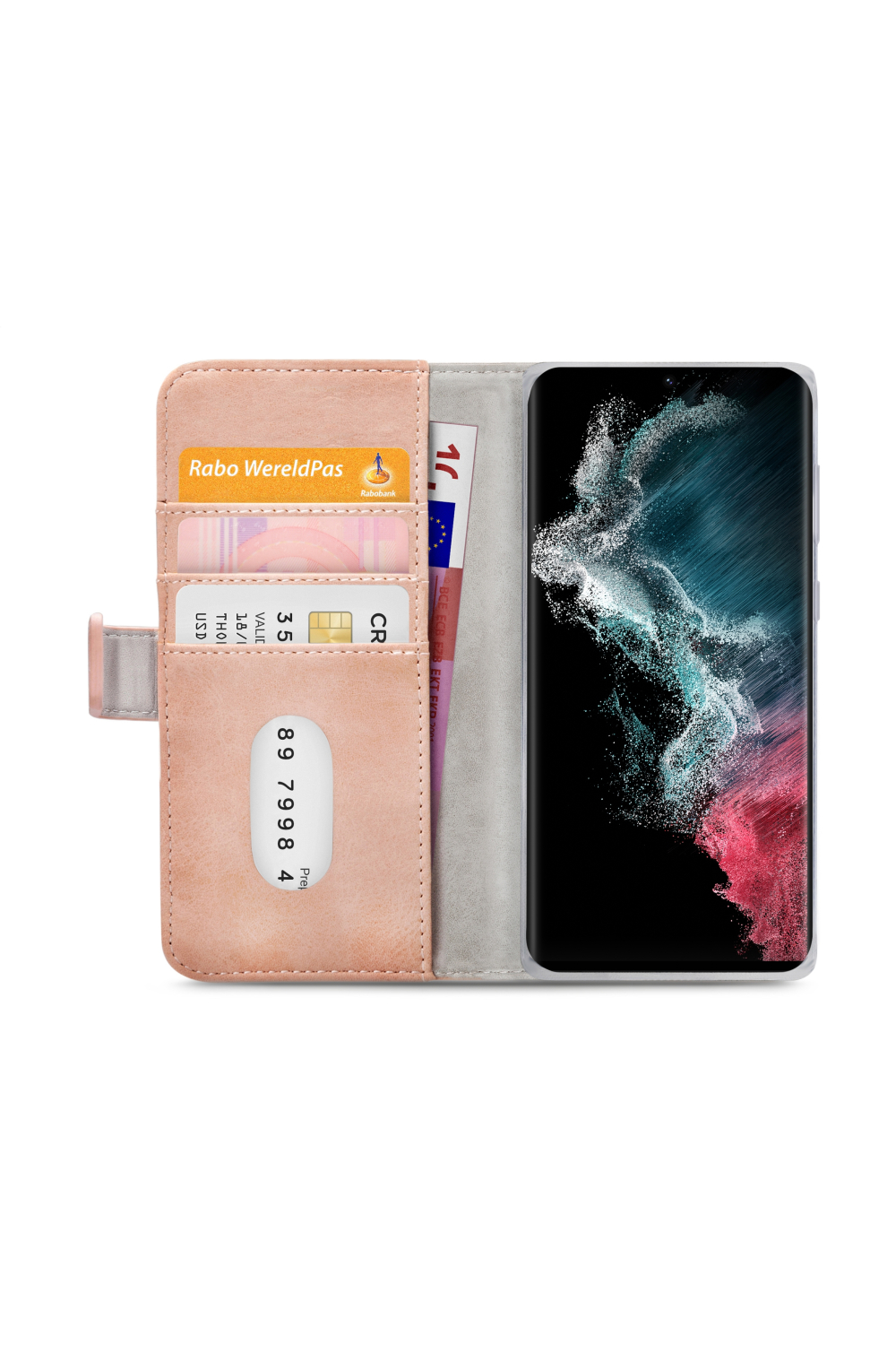 Mobilize Elite Gelly Wallet Book Case Samsung Galaxy S22 Ultra 5G Soft Pink - Afbeelding 4