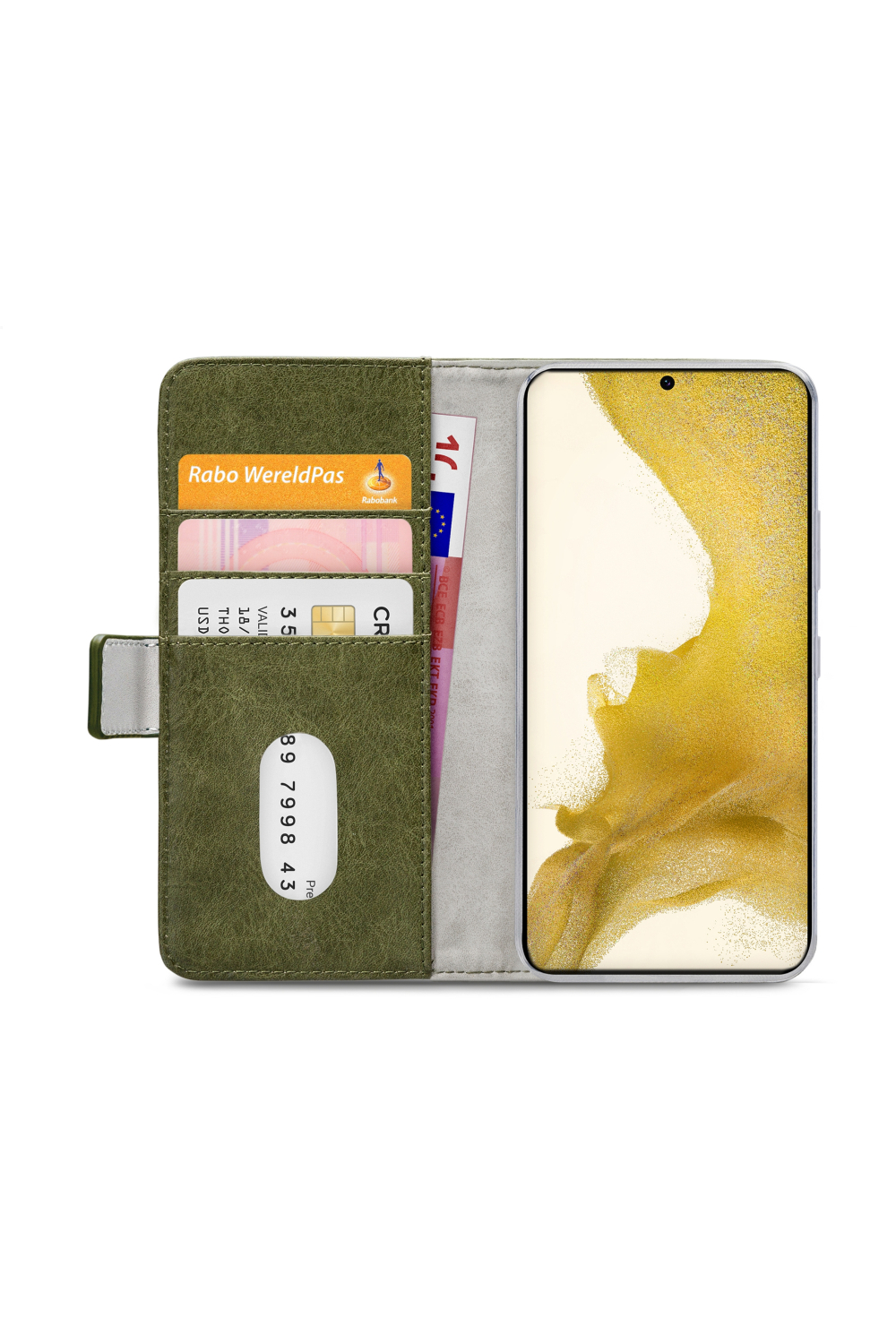 Mobilize Elite Gelly Wallet Book Case Samsung Galaxy S22+ 5G Green - Afbeelding 4