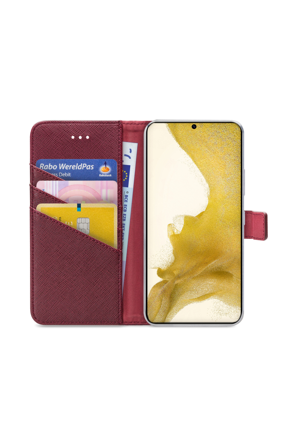 My Style Flex Wallet For Samsung Galaxy S22+ 5G Bordeaux - Afbeelding 3