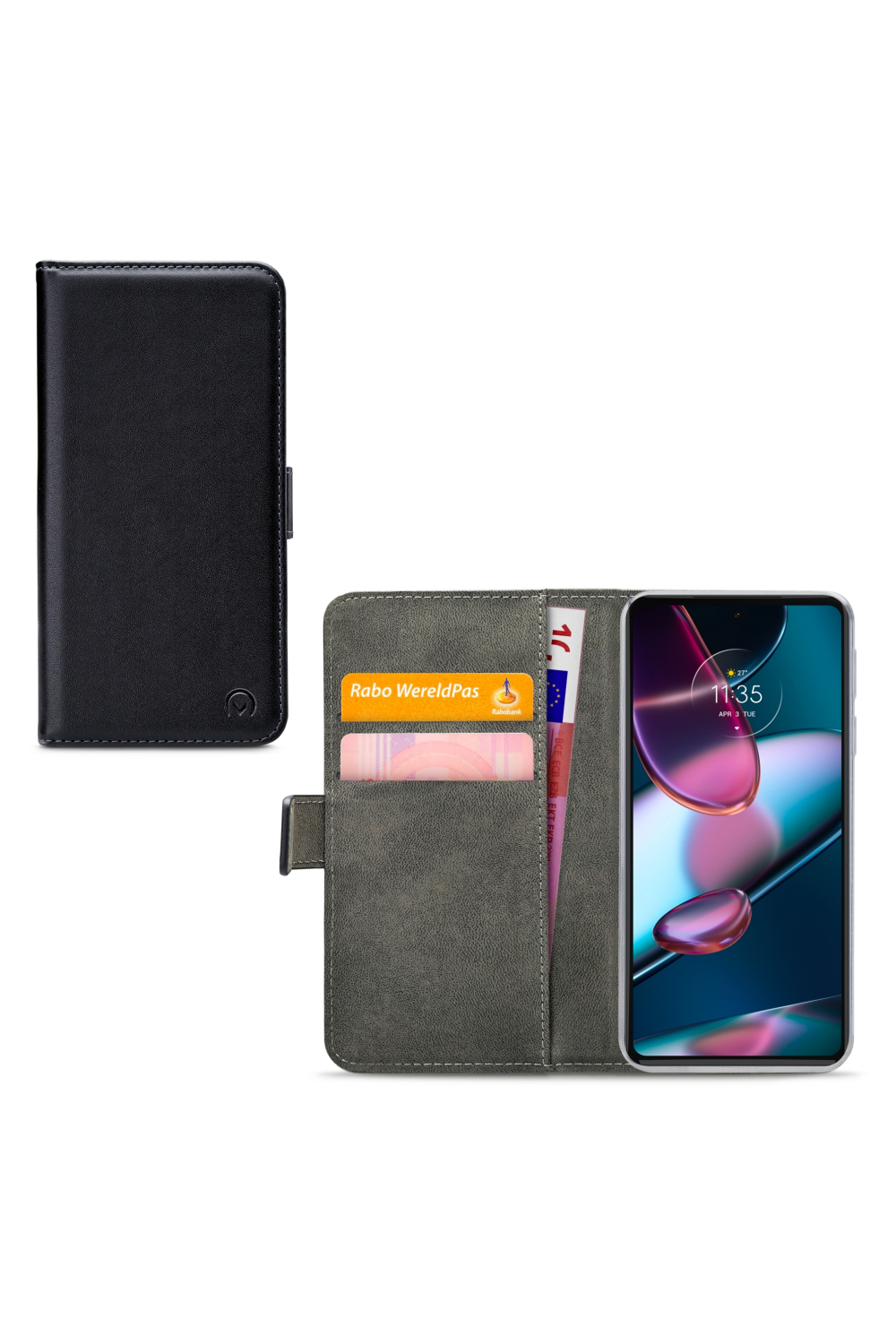 Mobilize Classic Gelly Wallet Book Case Motorola Edge 30 Pro/X30 Black