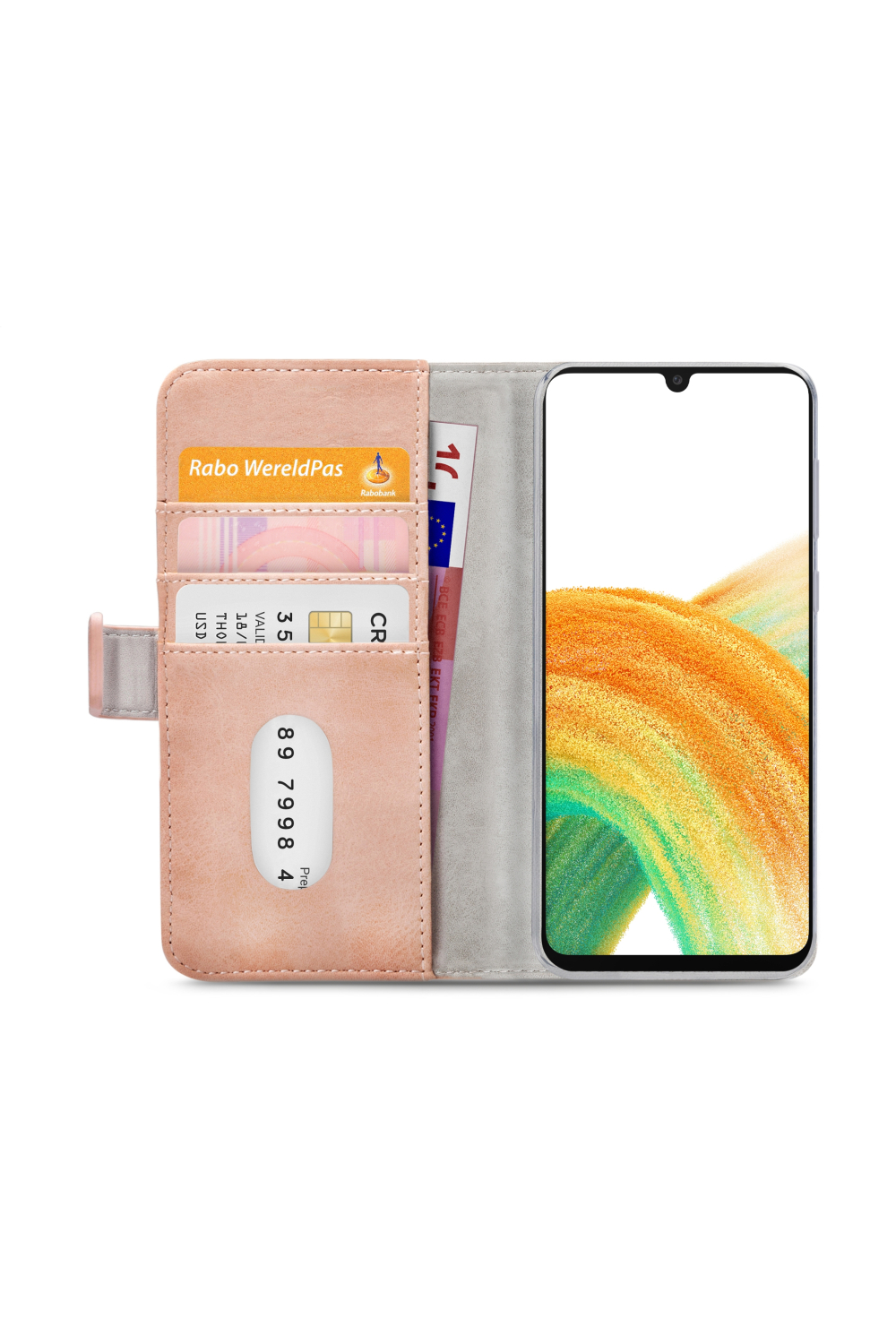 Mobilize Elite Gelly Wallet Book Case Samsung Galaxy A33 5G Soft Pink - Afbeelding 4