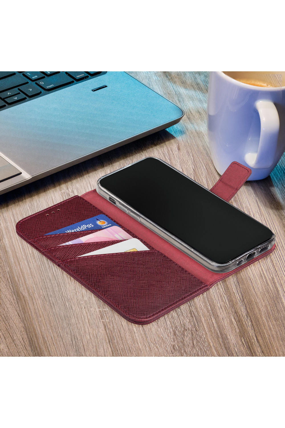 My Style Flex Wallet For Samsung Galaxy A23 5G Bordeaux - Afbeelding 4