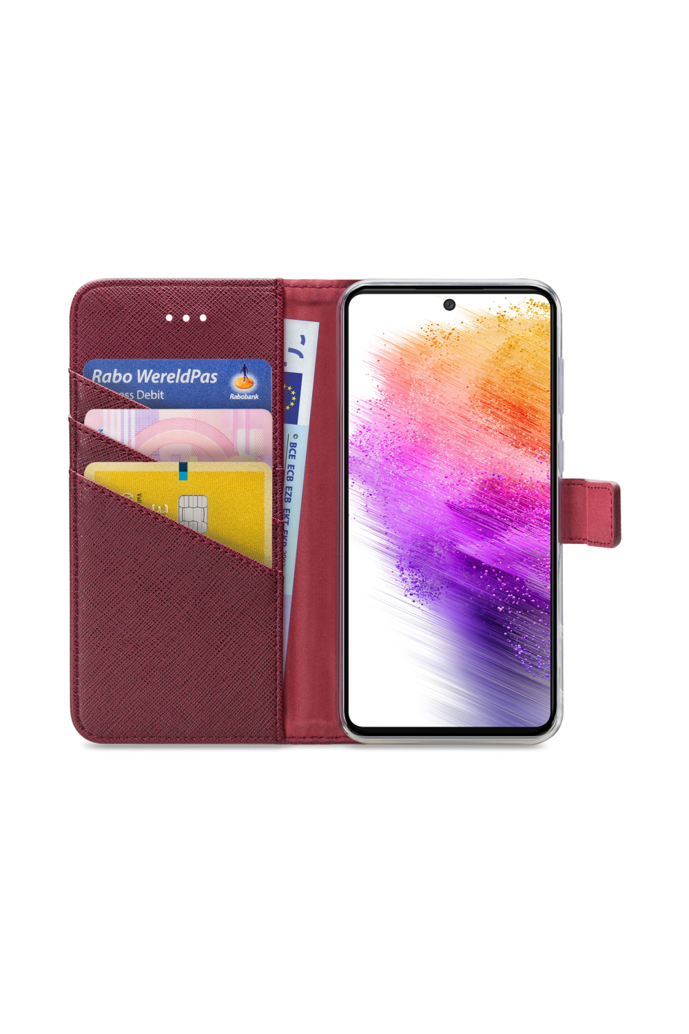 My Style Flex Wallet For Samsung Galaxy A73 5G Bordeaux - Afbeelding 3