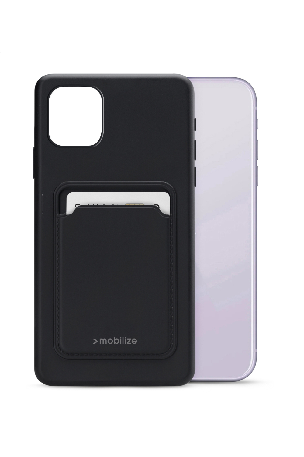 Mobilize Rubber Gelly Card Case Apple Iphone 11 Matt Black