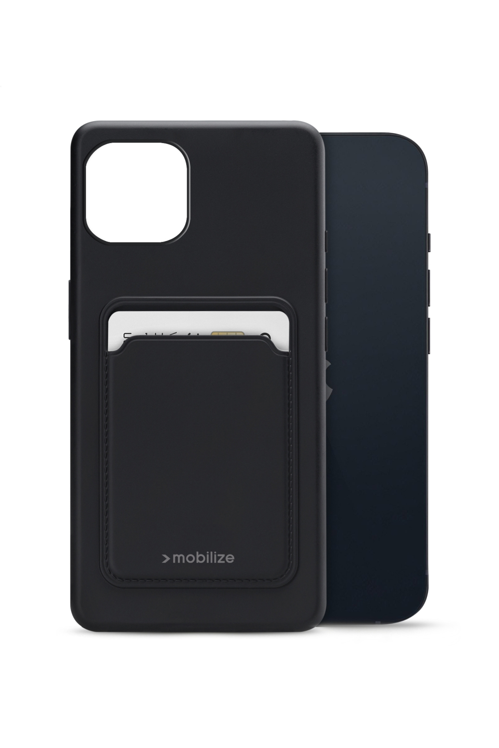Mobilize Rubber Gelly Card Case Apple Iphone 13 Matt Black