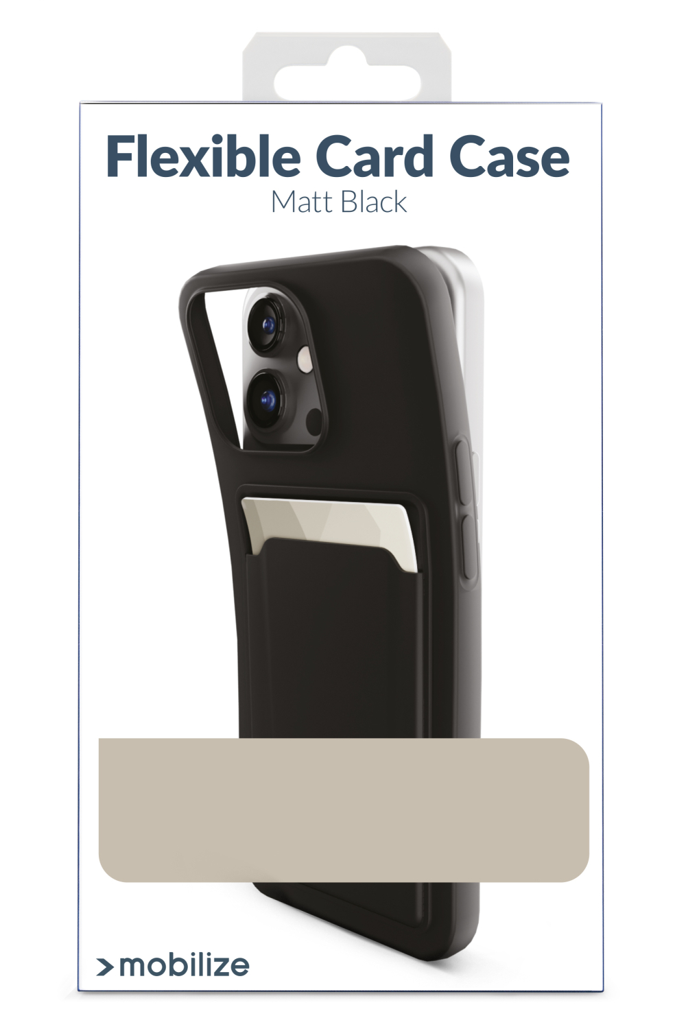 Mobilize Rubber Gelly Card Case Apple Iphone 13 Matt Black - Afbeelding 6