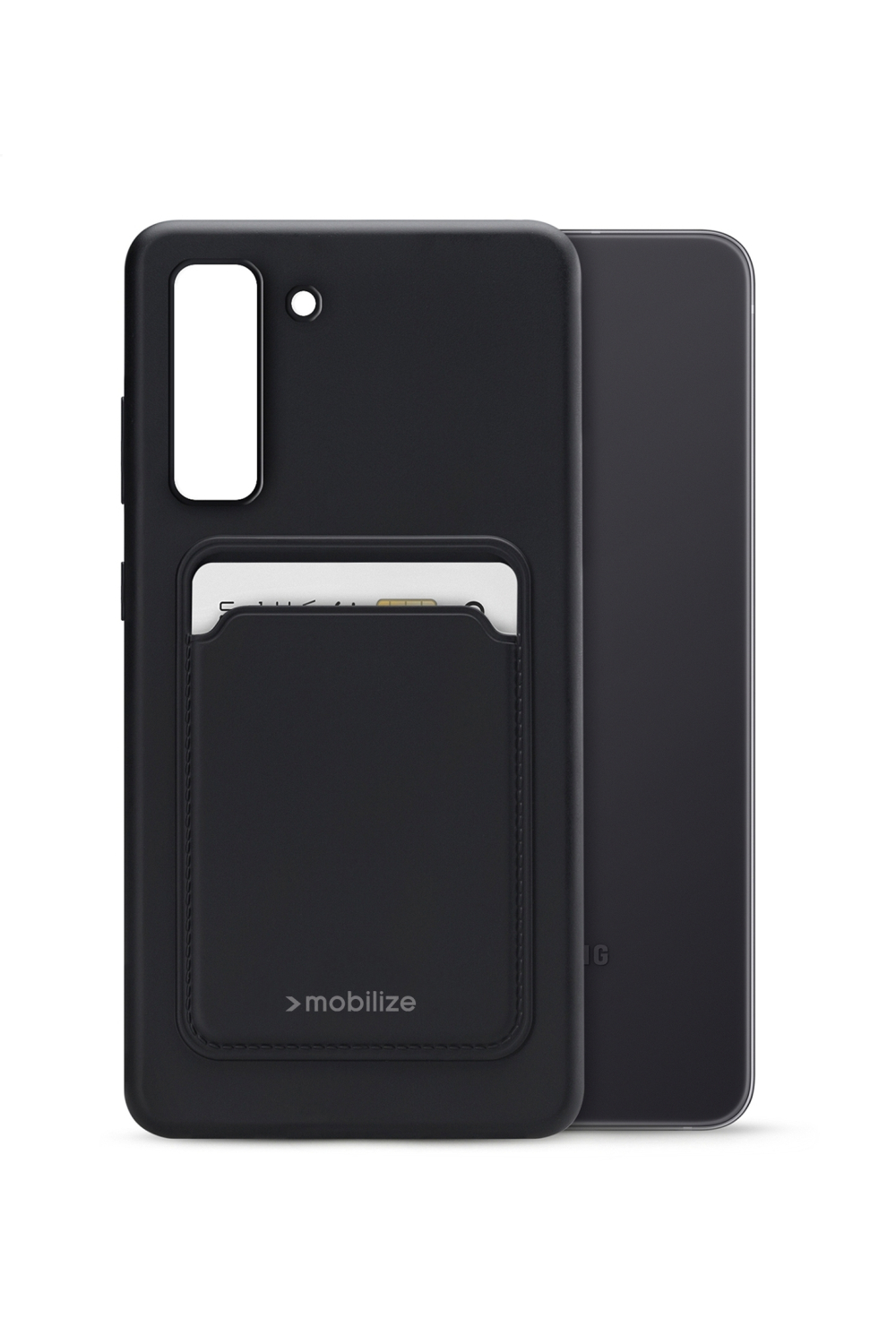 Mobilize Rubber Gelly Card Case Samsung Galaxy S21 Fe 5G Matt Black