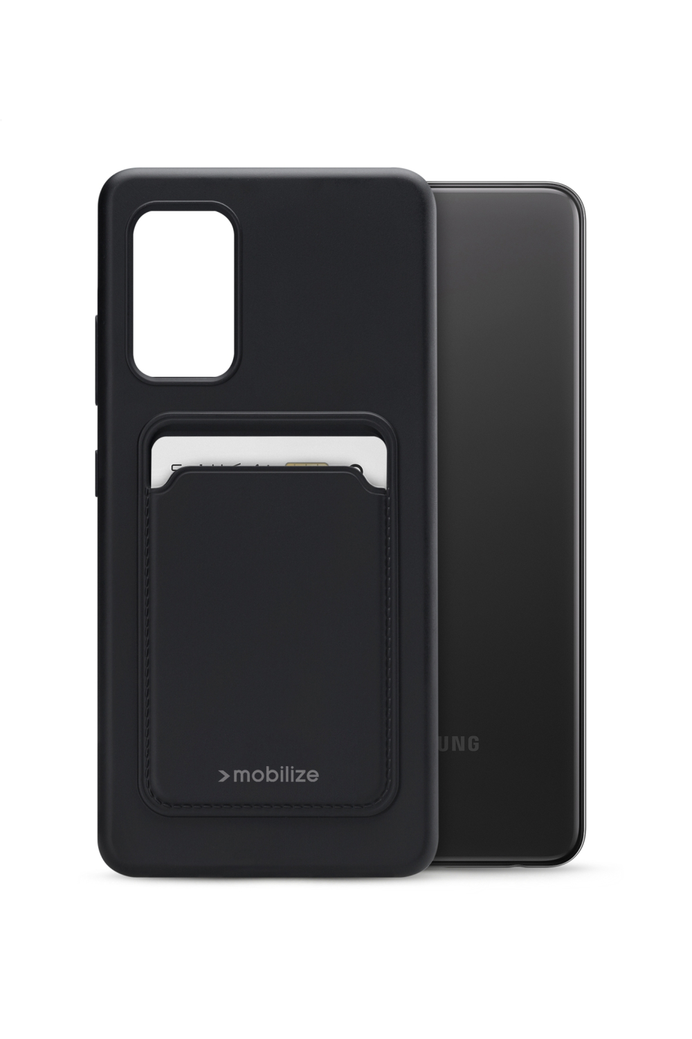 Mobilize Rubber Gelly Card Case Samsung Galaxy A32 4G Matt Black