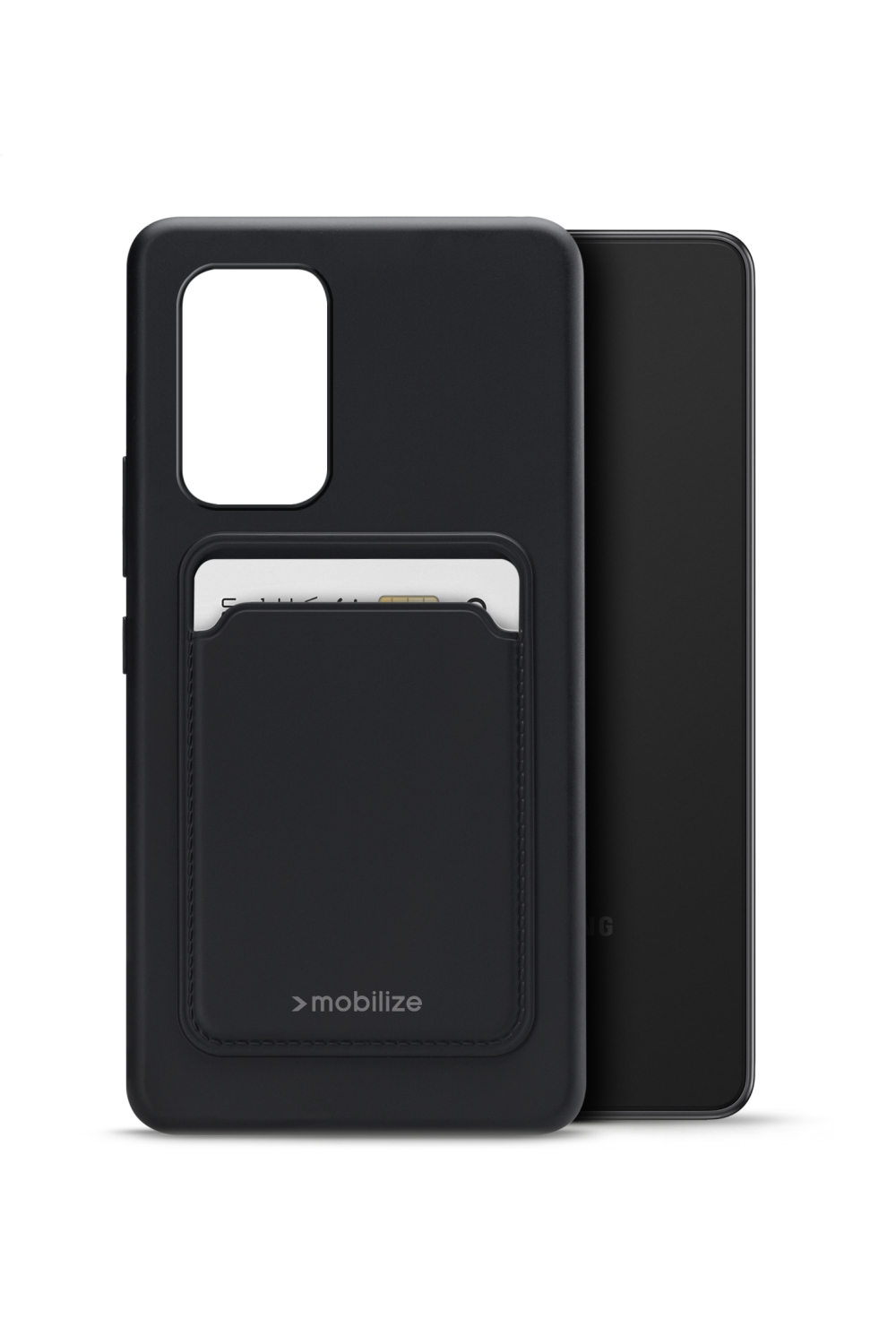 Mobilize Rubber Gelly Card Case Samsung Galaxy A53 5G Matt Black