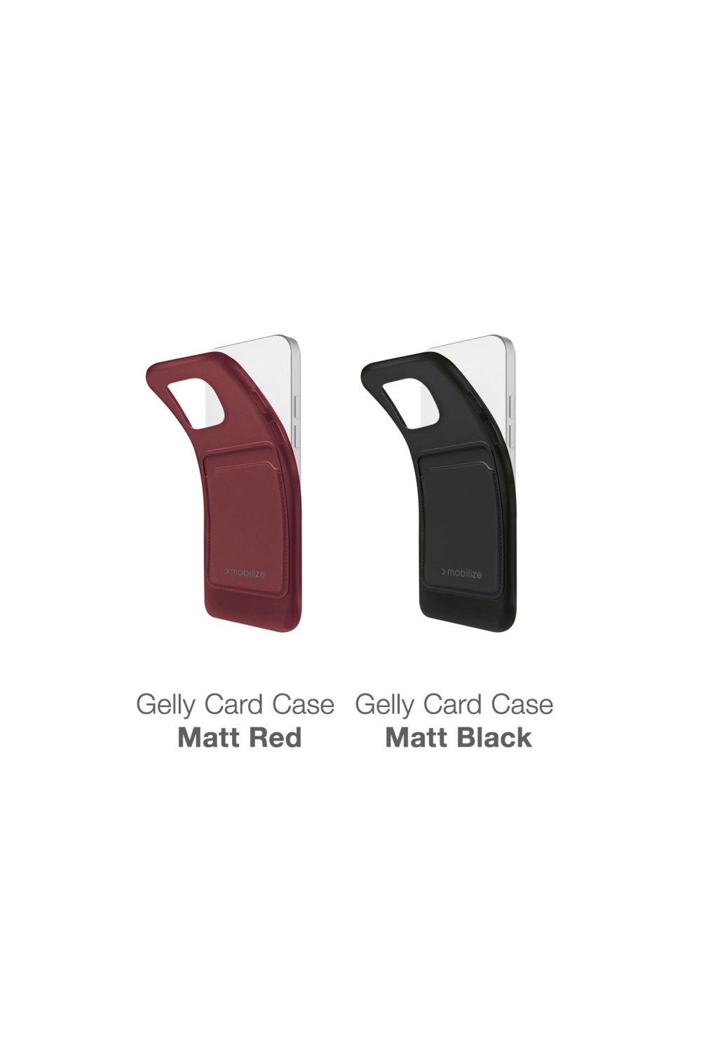 Mobilize Rubber Gelly Card Case Samsung Galaxy A53 5G Matt Black - Afbeelding 5