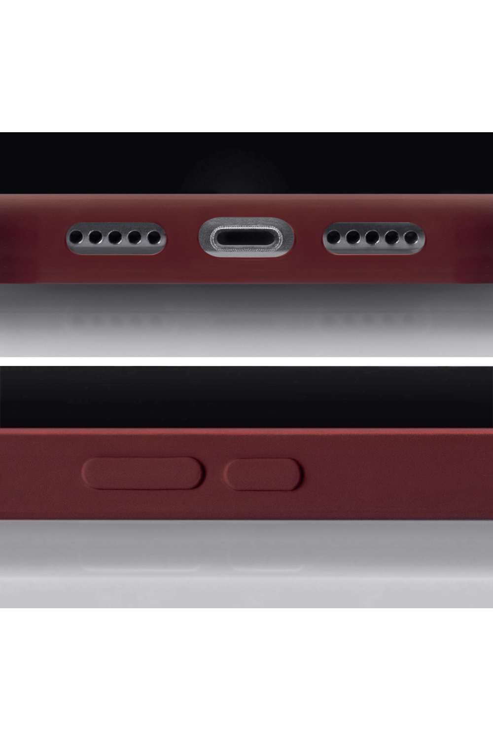 Mobilize Rubber Gelly Card Case Apple Iphone 13 Pro Max Matt Bordeaux - Afbeelding 2